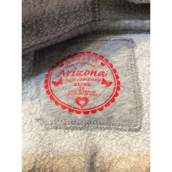 Arizona Girls Hoodie Team Varsity Full Zip Size XL  Gray - Picture 6 of 6